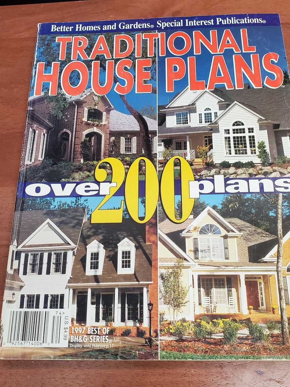 Traditional House Plans Special Interest Publication 1997